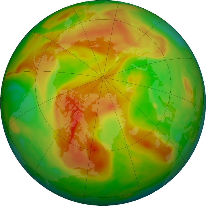 Arctic ozone map for 12 May 2018